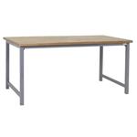 BenchPro Polk Series Workbench, 1" Solid Maple Top, Gray